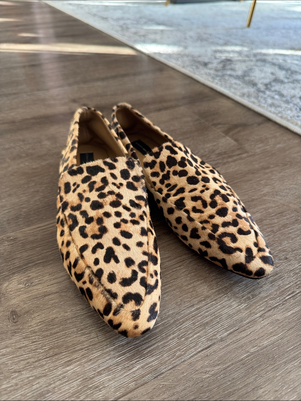 Steven By Steve Madden Leopard-Print Slip-On Loafers - leather
